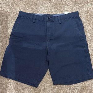 Banana Republic aiden Blue Flat Front Shorts Mid-Thigh Length